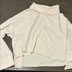 American Eagle High-Low Cropped Turtleneck Sweater